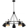 Lampa wisząca 5x15 W czarna 2118 Argon Charlotte zdj.1