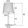 Lampa stołowa 1x15 W biała 3847 Argon Asti zdj.2