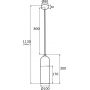 Lampa wisząca 1x15 W chrom 4211 Argon Burgos zdj.2