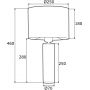 Lampa stołowa 1x15 W biała 4232 Argon Almada zdj.2