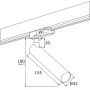 Lampa do szynoprzewodów 1x4.5 W czarny 4354 Argon Elbrus zdj.2