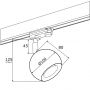 Lampa do szynoprzewodów 1x5 W czarny 4379 Argon Muri zdj.2