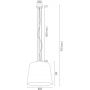 Lampa wisząca 1x15 W biała 4690 Argon Berkley zdj.2