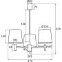 Lampa podsufitowa 3x15 W czarna 6108 Argon Bolzano Plus zdj.2