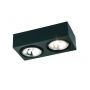 Lampa podsufitowa 2x6 W czarna 617 Argon Rodos zdj.1