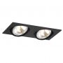 Lampa do zabudowy 2x6 W czarna 787 Argon Olimp zdj.1