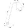 Lampa biurkowa 1x15 W biała 8000 Argon Avalone zdj.2