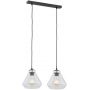 Lampa wisząca 2x15 W czarna 854 Argon Decorato zdj.1