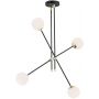 Lampa podsufitowa 4x7 W czarna 1696 Argon Abstract zdj.1