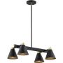 Lampa podsufitowa 4x15 W czarna 1774 Argon Avalone zdj.1