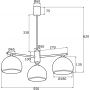 Lampa podsufitowa 3x15 W mosiądz 1488 Argon Marbella zdj.2