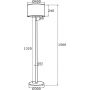 Lampa stojąca 1x15 W czarny 4346 Argon Metis zdj.2