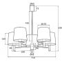 Lampa podsufitowa 5x15 W biały 2106 Argon Ponte Plus zdj.2