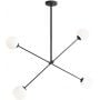 Lampa podsufitowa 4x10 W czarna 1081PLL1 Aldex Ohio zdj.1