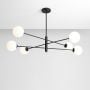 Lampa podsufitowa 6x10 W czarna 1090PLK1 Aldex Homme zdj.3