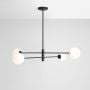 Lampa podsufitowa 4x10 W czarna 1090PLL1 Aldex Homme zdj.2