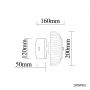 Lampa podsufitowa 1x7.2 W czarna LA104CW Altavola Design Vitrum zdj.2