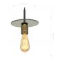 Lampa wisząca 1x60 W złota LA017Pgold Altavola Design Techno Loft zdj.2