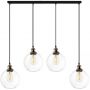 Lampa wisząca 4x40 W mosiądz-przezroczysta LA035CL4 Altavola Design New York Loft zdj.1