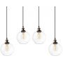 Lampa wisząca 4x40 W mosiądz-przezroczysta LA035CL4 Altavola Design New York Loft zdj.2