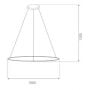 Lampa wisząca 1x38 W srebrna LA073P100in3ksilverdimm Altavola Design Led Shape zdj.2