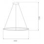 Lampa wisząca 1x38 W srebrna LA073P100in3ksilver Altavola Design Led Shape zdj.2