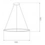 Lampa wisząca 1x38 W srebrna LA073P100in4ksilverdimm Altavola Design Led Shape zdj.2