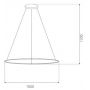 Lampa wisząca 1x38 W srebrna LA073P100in4ksilver Altavola Design Led Shape zdj.2