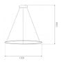 Lampa wisząca 1x15 W srebrna LA073P120in3ksilverDali Altavola Design Led Shape zdj.2