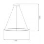 Lampa wisząca 1x45 W srebrna LA073P120in3ksilverdimm Altavola Design Led Shape zdj.2