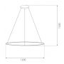 Lampa wisząca 1x45 W srebrna LA073P120in4ksilverDali Altavola Design Led Shape zdj.2