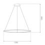 Lampa wisząca 1x45 W srebrna LA073P120in4ksilver Altavola Design Led Shape zdj.2