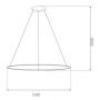 Lampa wisząca 1x80 W srebrna LA073P150in3ksilverDali Altavola Design Led Shape zdj.2
