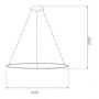 Lampa wisząca 1x57 W srebrna LA073P150in3ksilverdimm Altavola Design Led Shape zdj.2