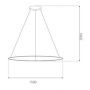 Lampa wisząca 1x57 W srebrna LA073P150in3ksilver Altavola Design Led Shape zdj.2