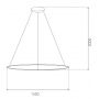 Lampa wisząca 1x45 W srebrna LA073P150in4ksilverDali Altavola Design Led Shape zdj.2