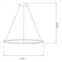 Lampa wisząca 1x57 W srebrna LA073P150in4ksilver Altavola Design Led Shape zdj.2