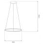 Lampa wisząca 1x15 W srebrna LA073P40in4ksilverDali Altavola Design Led Shape zdj.2