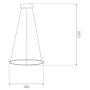 Lampa wisząca 1x15 W srebrna LA073P40in4ksilverdimm Altavola Design Led Shape zdj.2