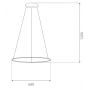 Lampa wisząca 1x60 W srebrna LA073P60in3ksilverDali Altavola Design Led Shape zdj.2