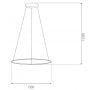 Lampa wisząca 1x23 W srebrna LA073P60in3ksilver Altavola Design Led Shape zdj.2