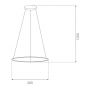 Lampa wisząca 1x60 W srebrna LA073P60in4ksilverDali Altavola Design Led Shape zdj.2
