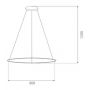 Lampa wisząca 1x30 W srebrna LA073P80in3ksilver Altavola Design Led Shape zdj.2