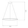 Lampa wisząca 1x23 W srebrna LA073P80in4ksilverDali Altavola Design Led Shape zdj.2