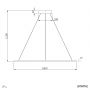 Lampa wisząca 1x55 W biała LA073P100in3kwhite Altavola Design Ledowe Okręgi zdj.2