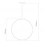 Lampa wisząca 1x38 W srebrna LA073X100in3ksilverdimm Altavola Design Led Shape zdj.2