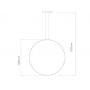 Lampa wisząca 1x15 W srebrna LA073X100in4ksilverDali Altavola Design Led Shape zdj.2
