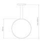 Lampa wisząca 1x15 W srebrna LA073X40in4ksilverdimm Altavola Design Led Shape zdj.2