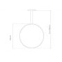 Lampa wisząca 1x23 W srebrna LA073X60in3ksilverdimm Altavola Design Led Shape zdj.2