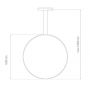 Lampa wisząca 1x23 W srebrna LA073X60in3ksilver Altavola Design Led Shape zdj.2